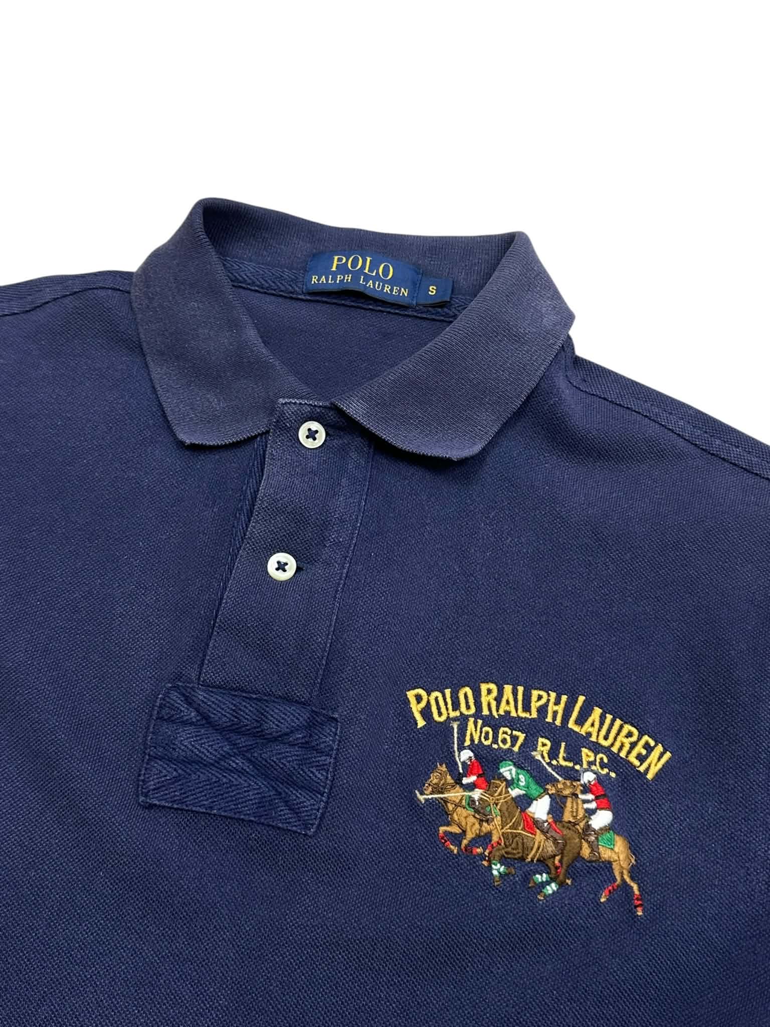 Polo Ralph Lauren Triple Pony Navy Poloshirt (S)