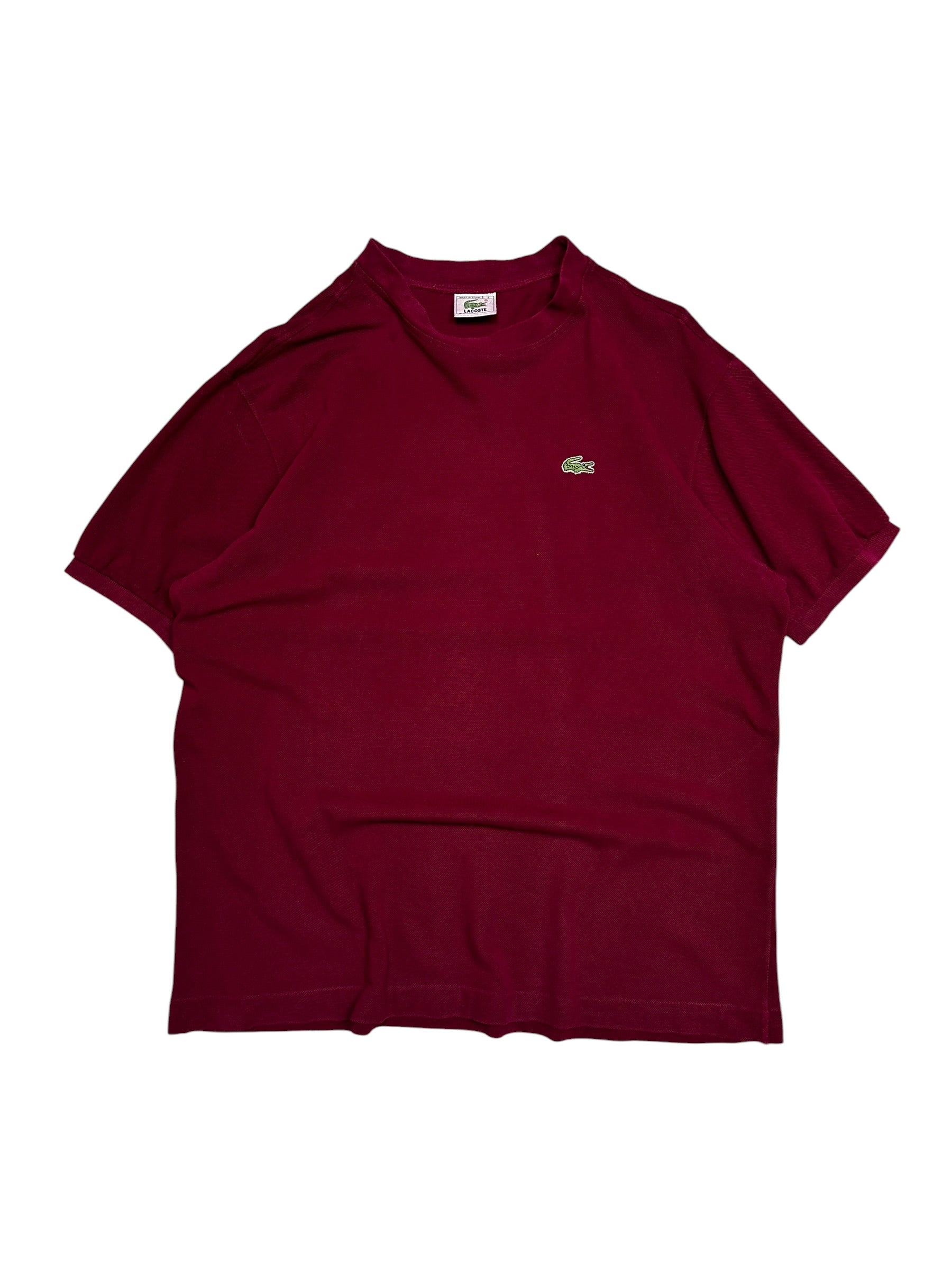 Lacoste Vintage Burgundy Tee