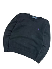 Polo Ralph Lauren Vintage Black Knitted Crewneck (S)