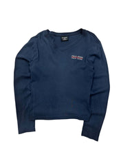 Vintage Polo Jeans Ralph Lauren Navy Long Sleeve (Women M)