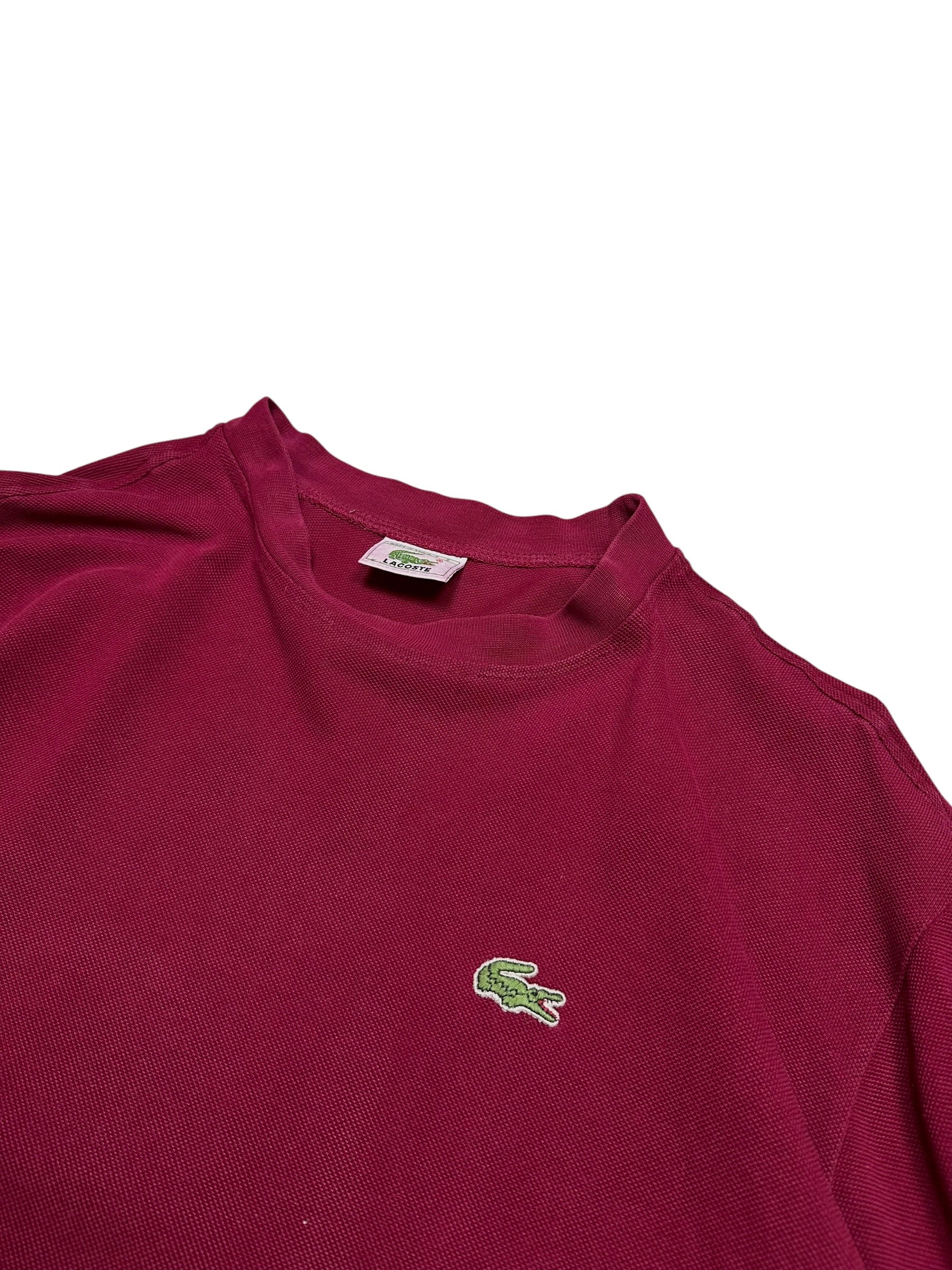 Lacoste Vintage Burgundy Tee
