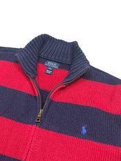 Polo Ralph Lauren Striped Full Zip Knit Pulover (S)