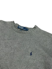 Polo Ralph Lauren Vintage Grey Knitted Crewneck (S-M)