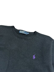 Polo Ralph Lauren Vintage Black Knitted Crewneck (S)