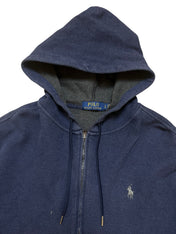 Polo Ralph Lauren Navy Full Zip Up Hoodie (L)