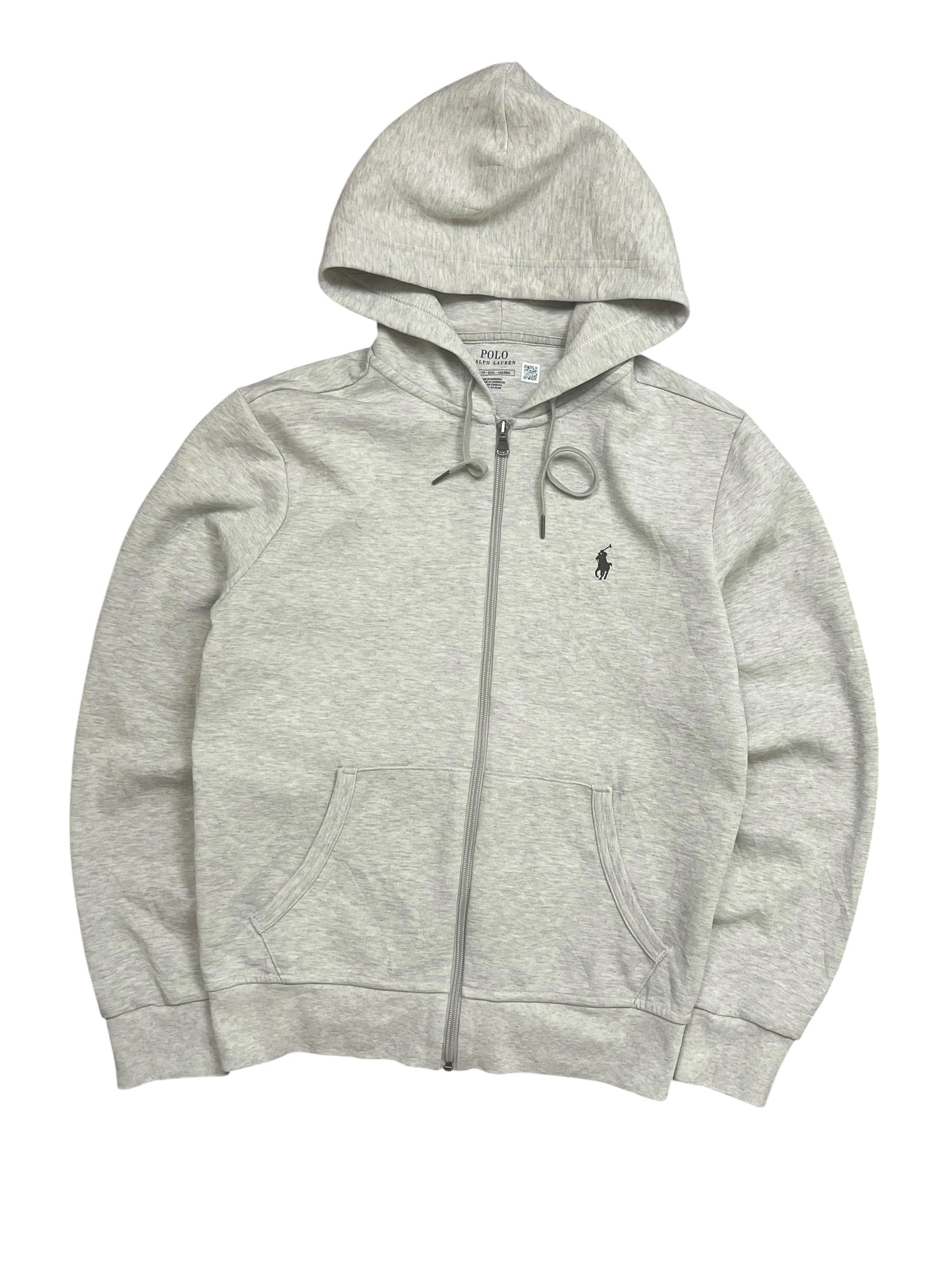 Polo Ralph Lauren Grey Full Zip Up Hoodie (XS)