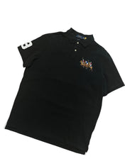 Polo Ralph Lauren Black Triple Pony Poloshirt (XL)