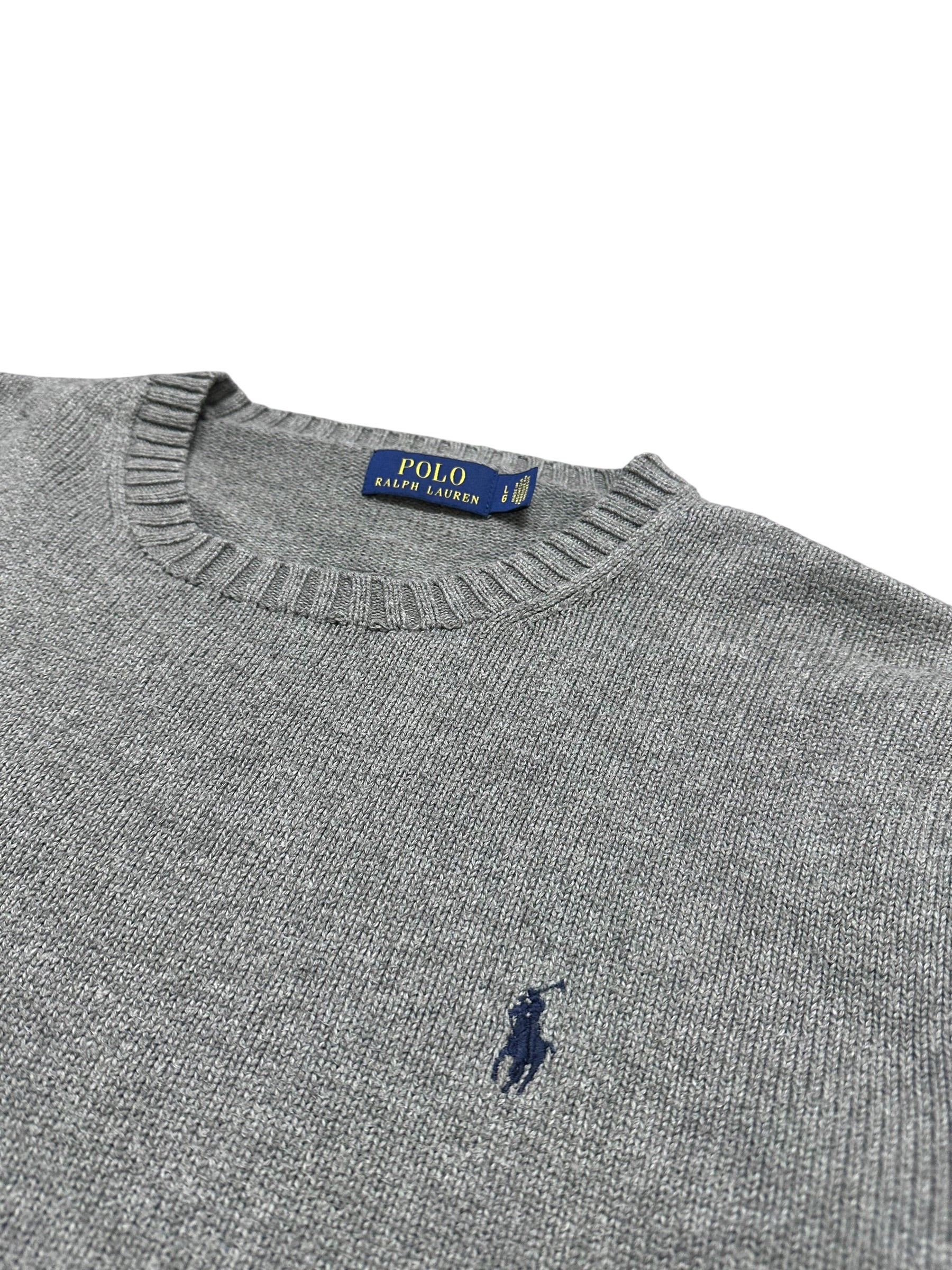 Polo Ralph Lauren Grey Knitted Crewneck (L)