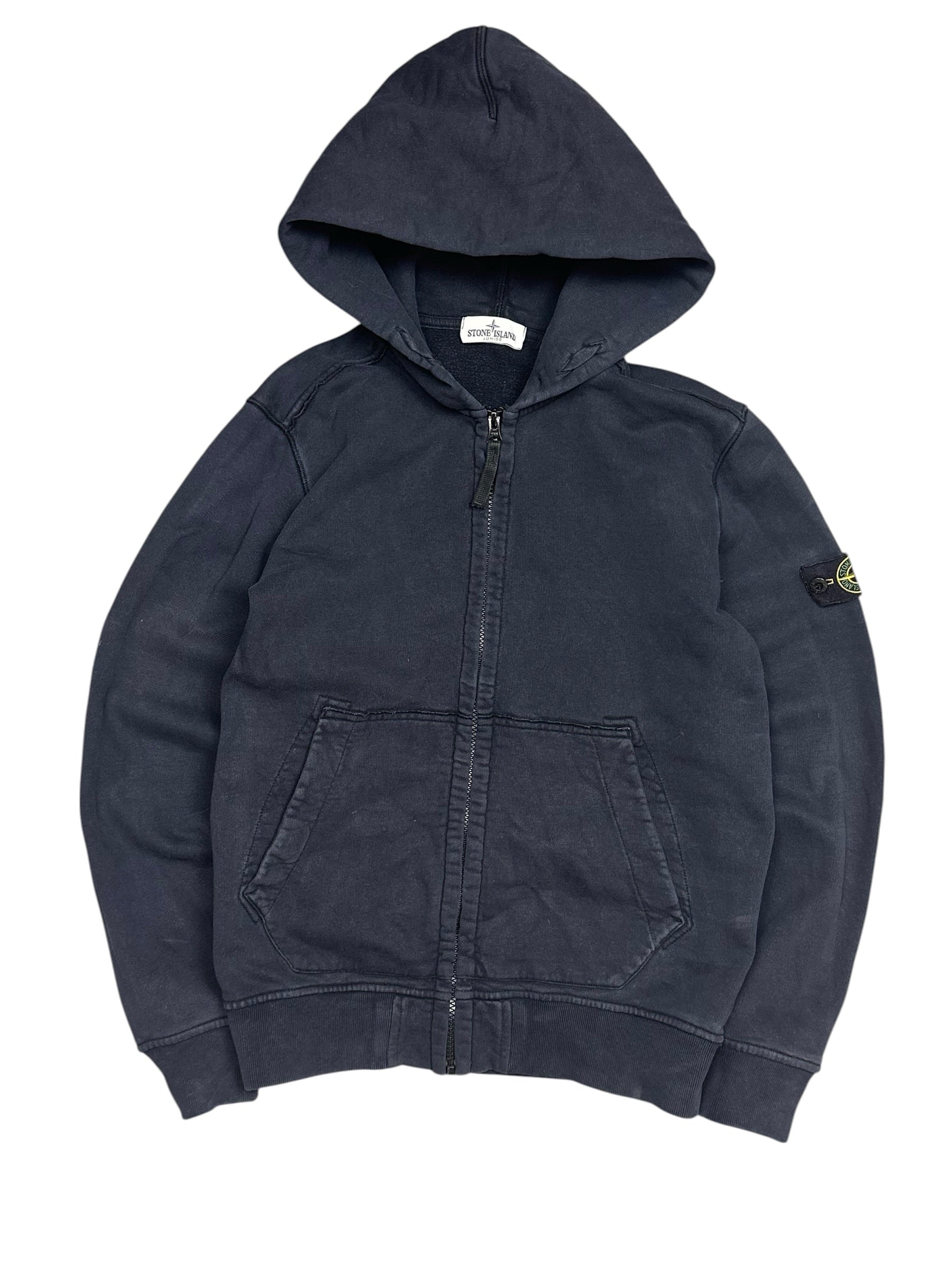 Stone Island Navy Full Zip Up Hoodie (M)