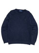 Polo Ralph Lauren Navy Knitted Crewneck (M)