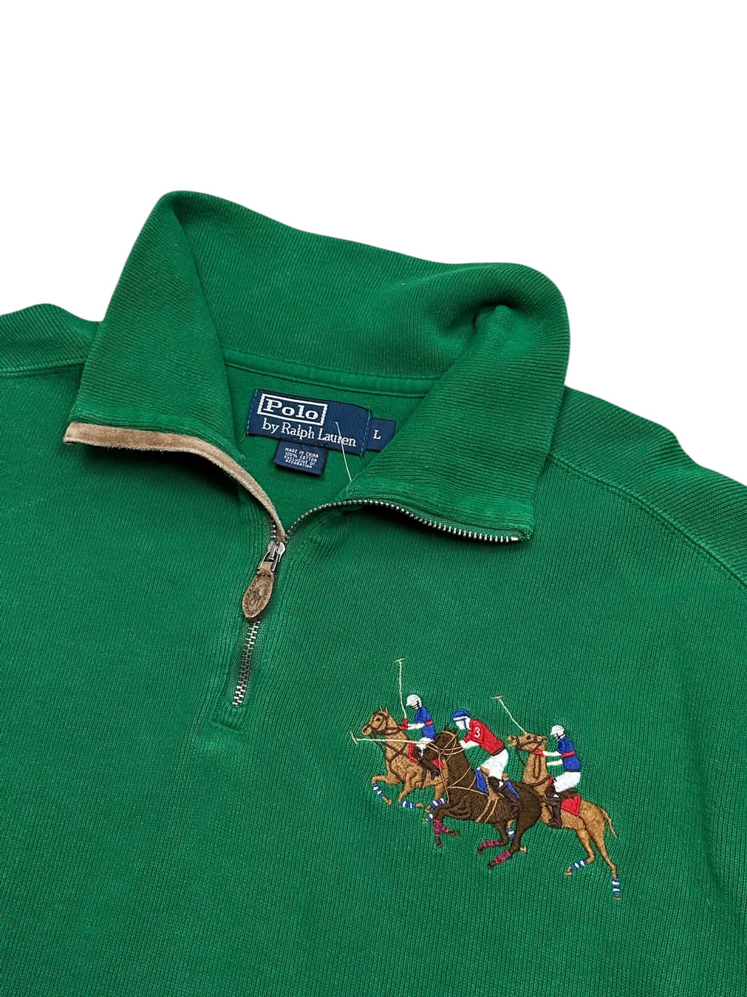 Polo Ralph Lauren Triple Pony 1/4 Quarter Zip Up (L)