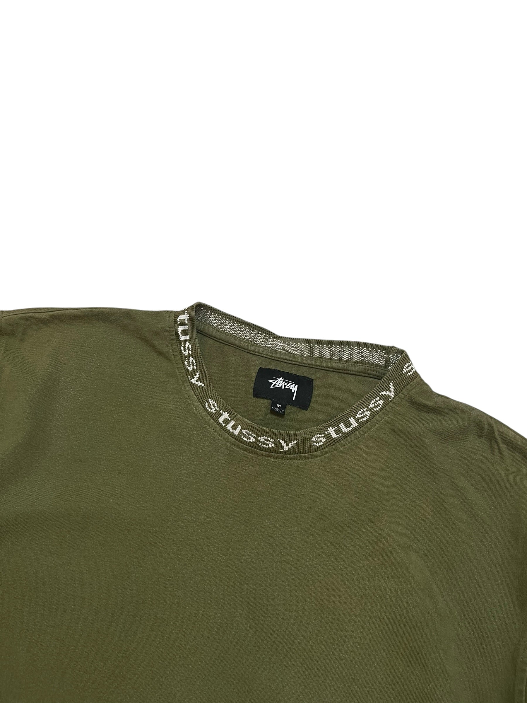 Stüssy Olive Long Sleeve T-Shirt (M)