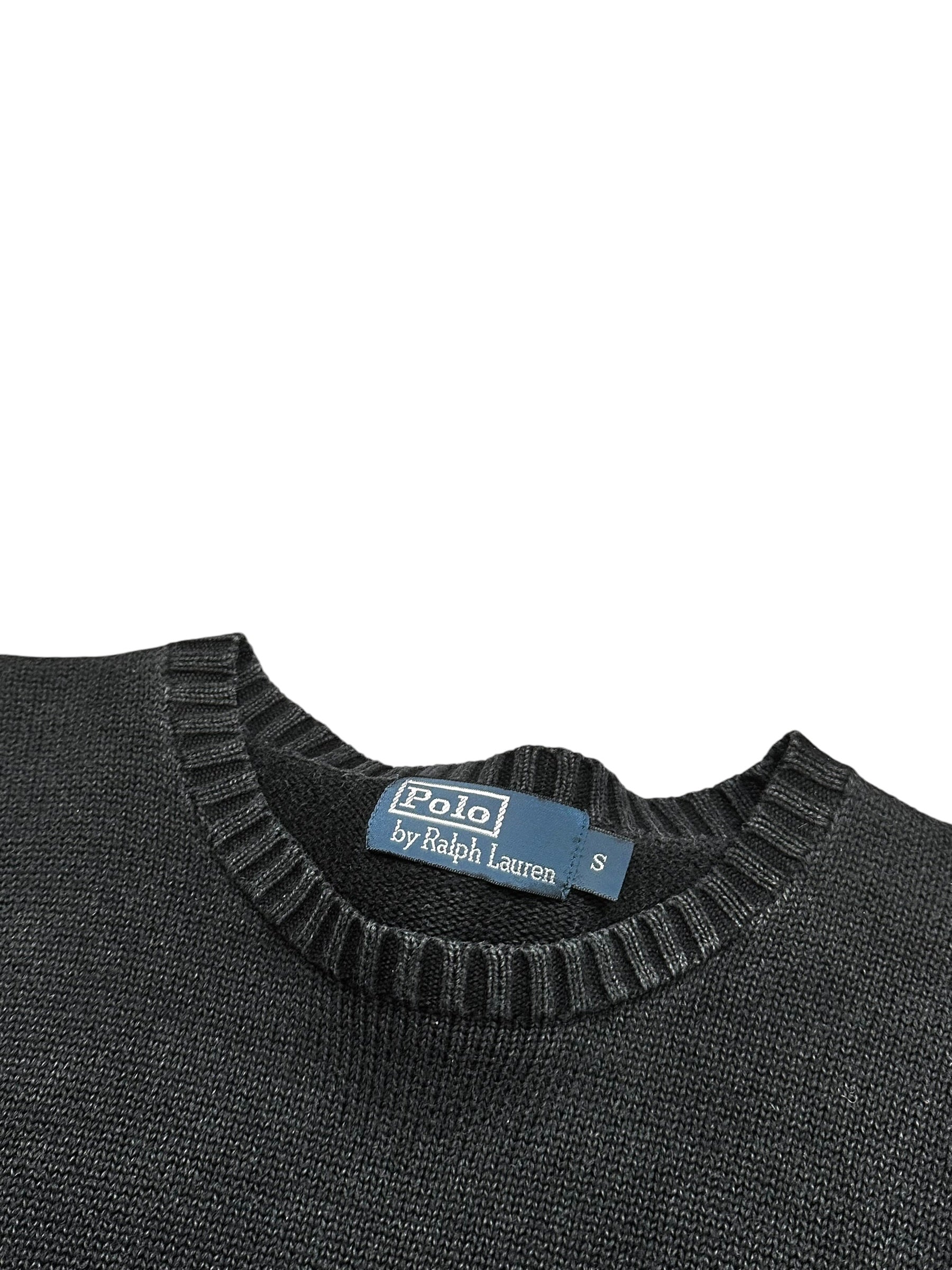 Polo Ralph Lauren Vintage Black Knitted Crewneck (S)