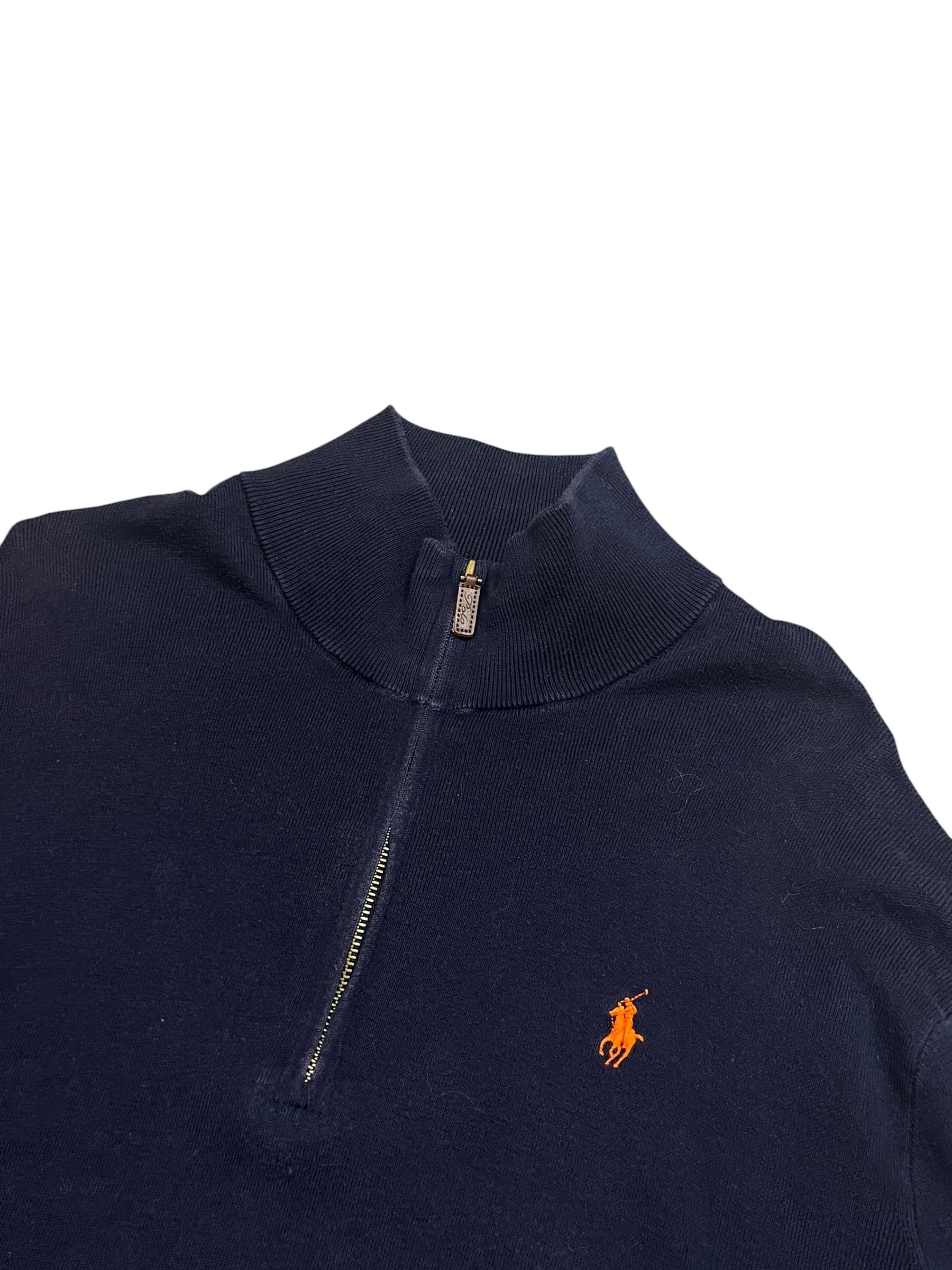 Polo Ralph Lauren Pima Cotton Quarter Zip Pulover (L)