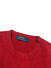 Polo Ralph Lauren Red Knitted Crewneck (M)