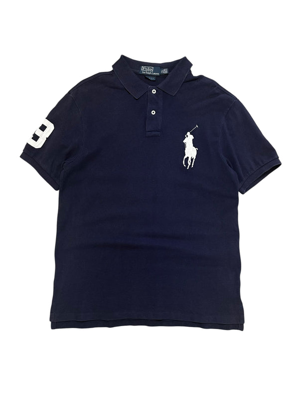 Polo Ralph Lauren Vintage Navy Bigpony Poloshirt (L)