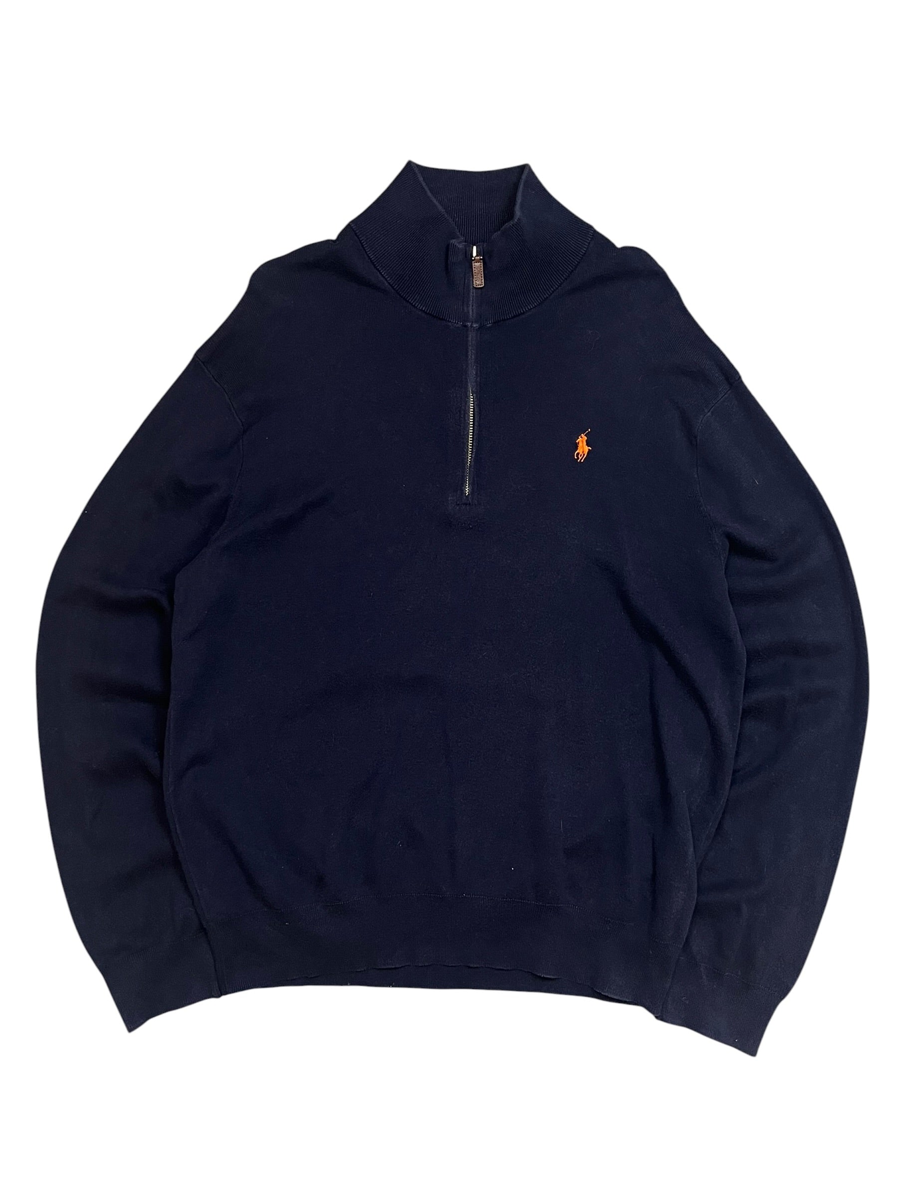 Polo Ralph Lauren Pima Cotton Quarter Zip Pulover (L)
