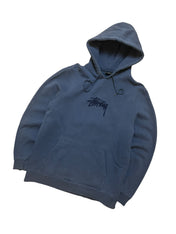 Stüssy Blue Logo Hoodie (M)
