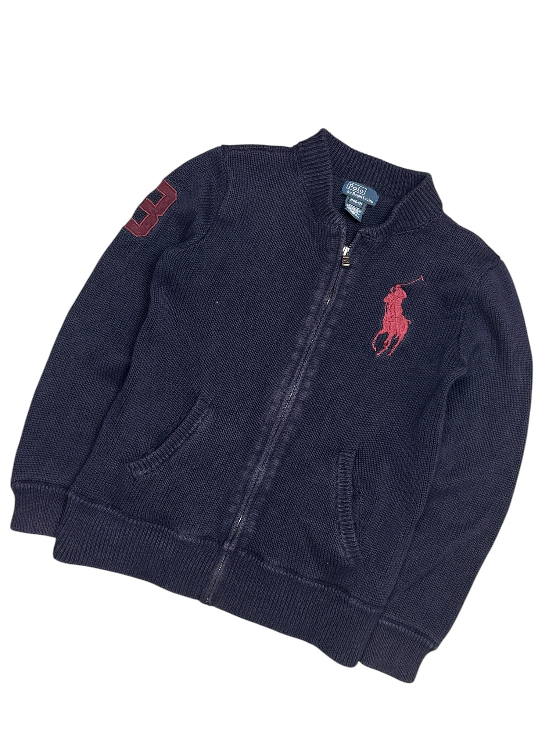 Polo Ralph Lauren Bigpony Full Zip Knit Pulover (XS)