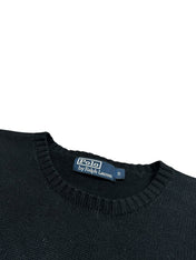 Polo Ralph Lauren Vintage Black Knitted Crewneck (S)