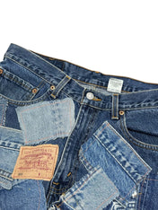 Custom Levi's Patchwork Jeans (M-L)
