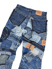 Custom Levi's Patchwork Jeans (M-L)