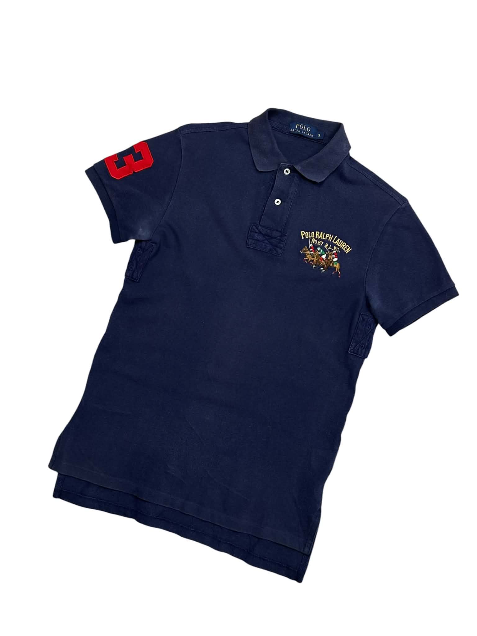 Polo Ralph Lauren Triple Pony Navy Poloshirt (S)