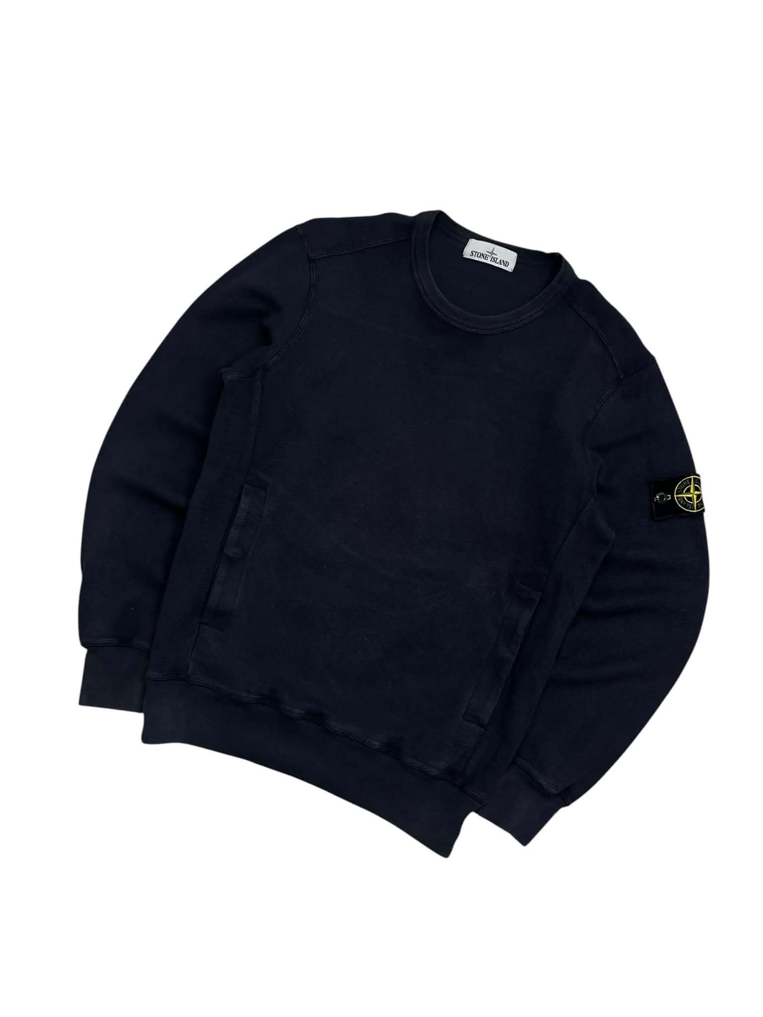 Stone Island Navy Blue Crewneck (S-M)