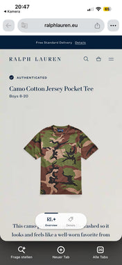 Polo Ralph Lauren Camo Tee (S)