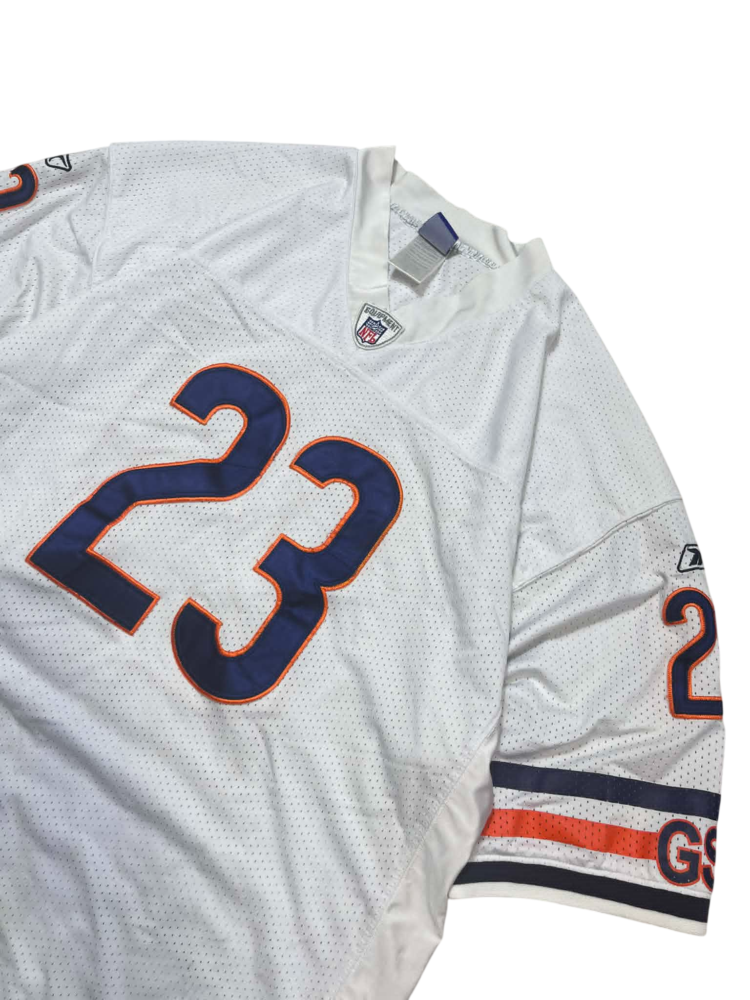 Vintage Y2K White Chicago Bears Devin Hester #23 Cropped Jersey (XL)