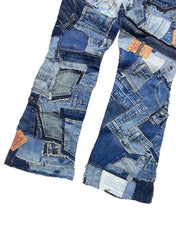 Custom Levi's Patchwork Jeans (M-L)