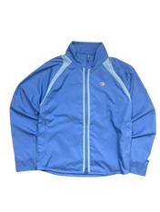 Világoskék vintage Nike streetwear dzseki elöl cipzárral és logóval, prémium minőség