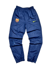 Kék vintage Barcelona melegítőnadrág, Nike logóval és klubcímerrel