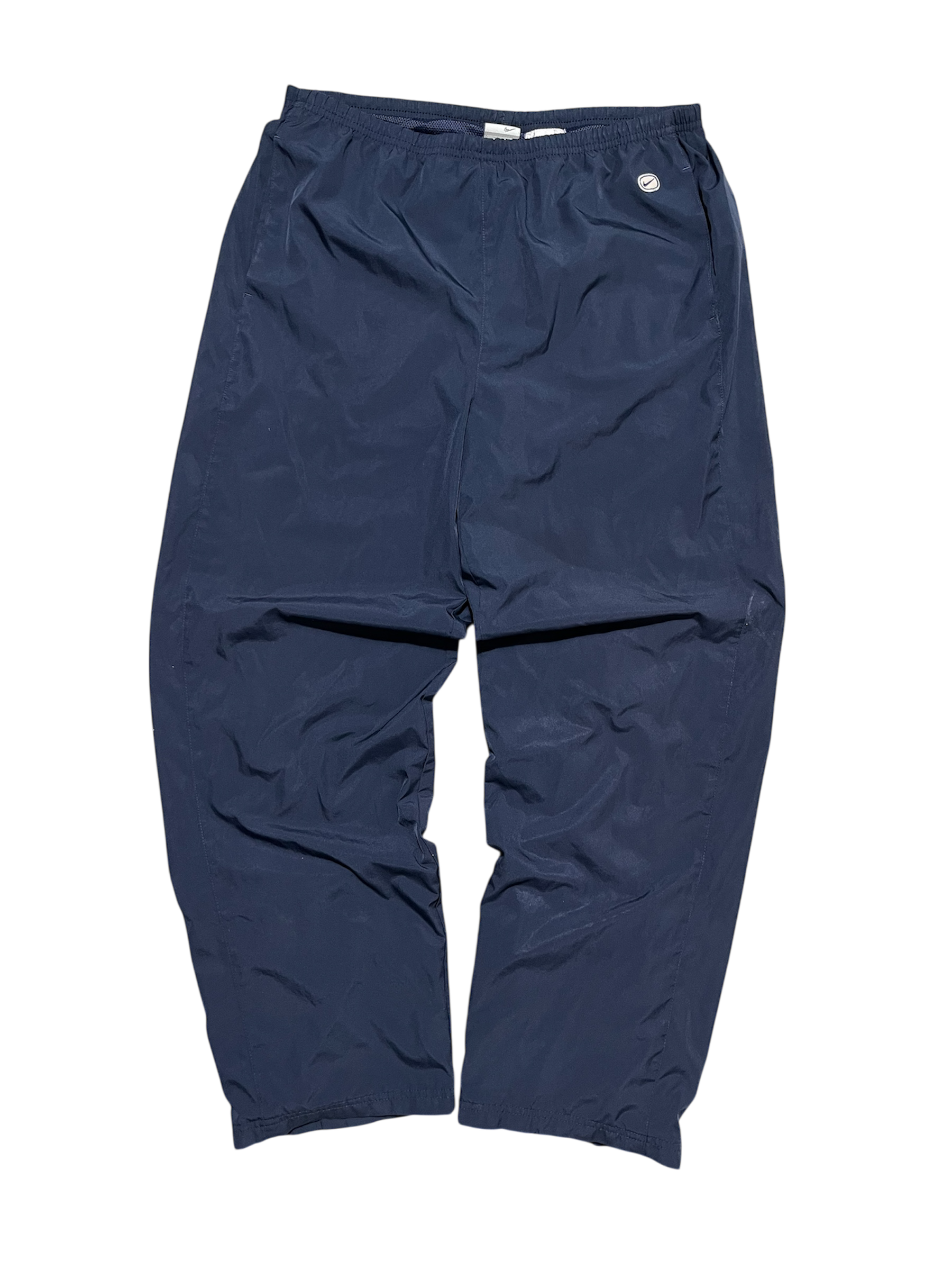 Sötétkék vintage Nike streetwear melegítőnadrág, elasztikus derék, klasszikus dizájn