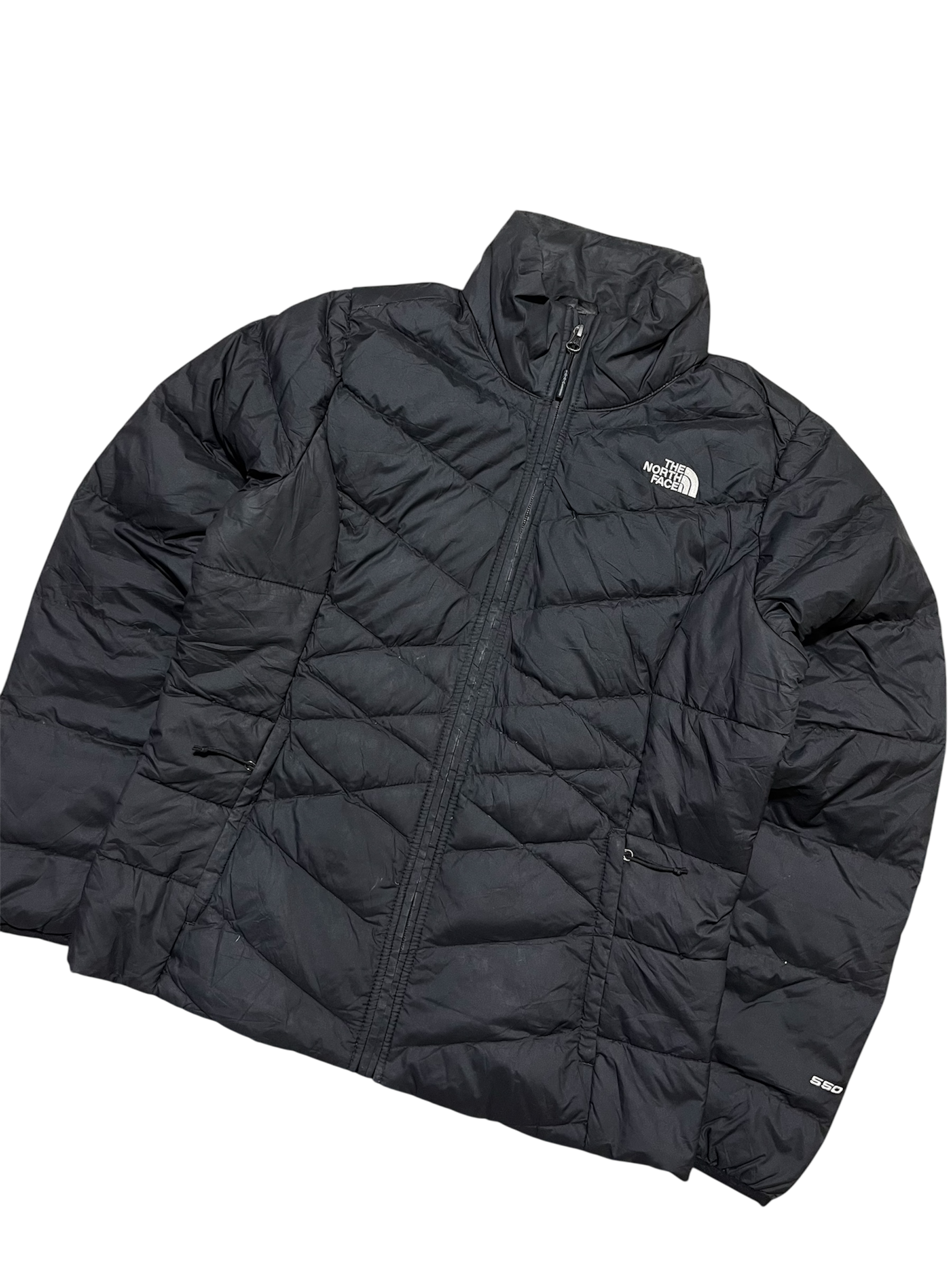 Fekete The North Face steppelt dzseki, férfi vintage utcai divat, cipzáros, logóval