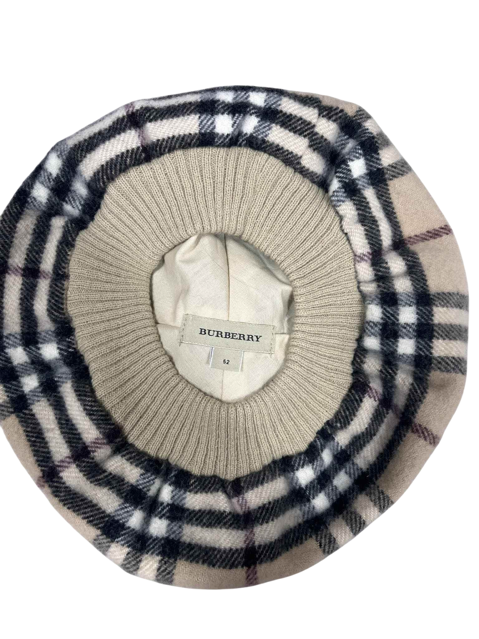 Burberry kockás mintás gyapjú barett sapka, prémium vintage streetwear kiegészítő