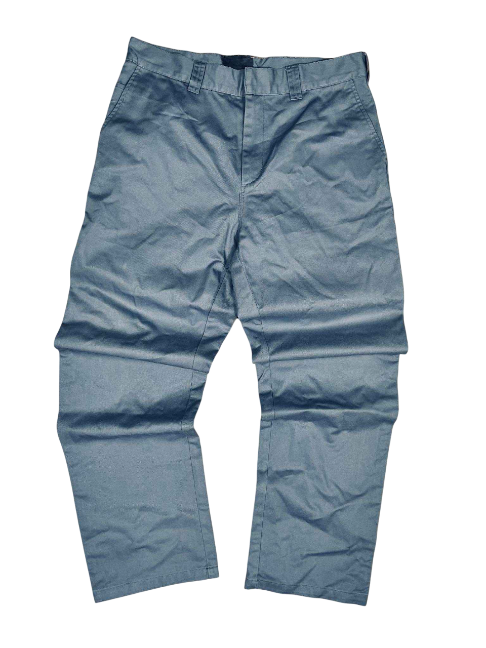 Kék vintage streetwear chino nadrág, laza szabású, prémium minőségű