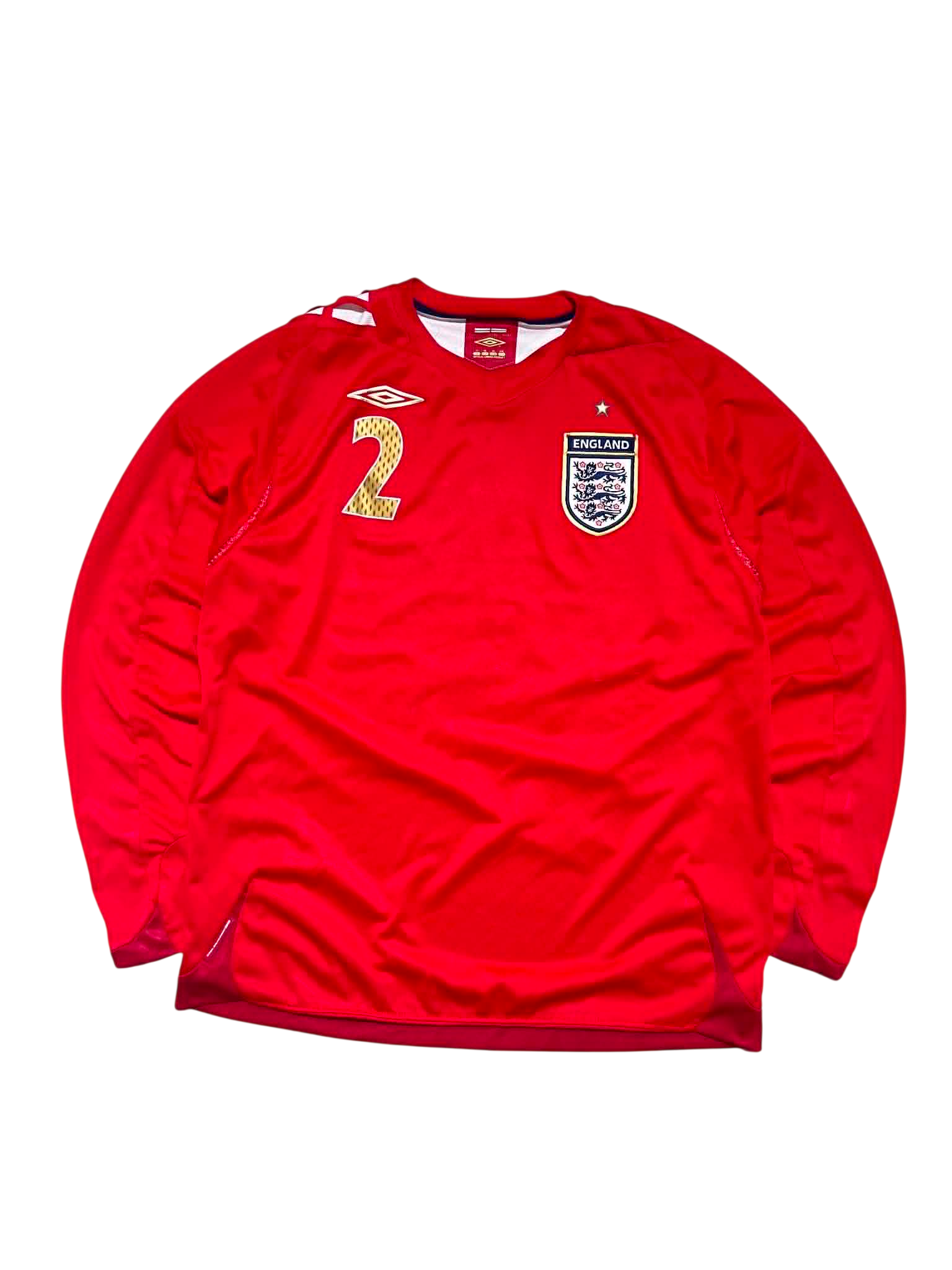 2006-08 England Longsleeve Jersey 2 RUSH (XL)