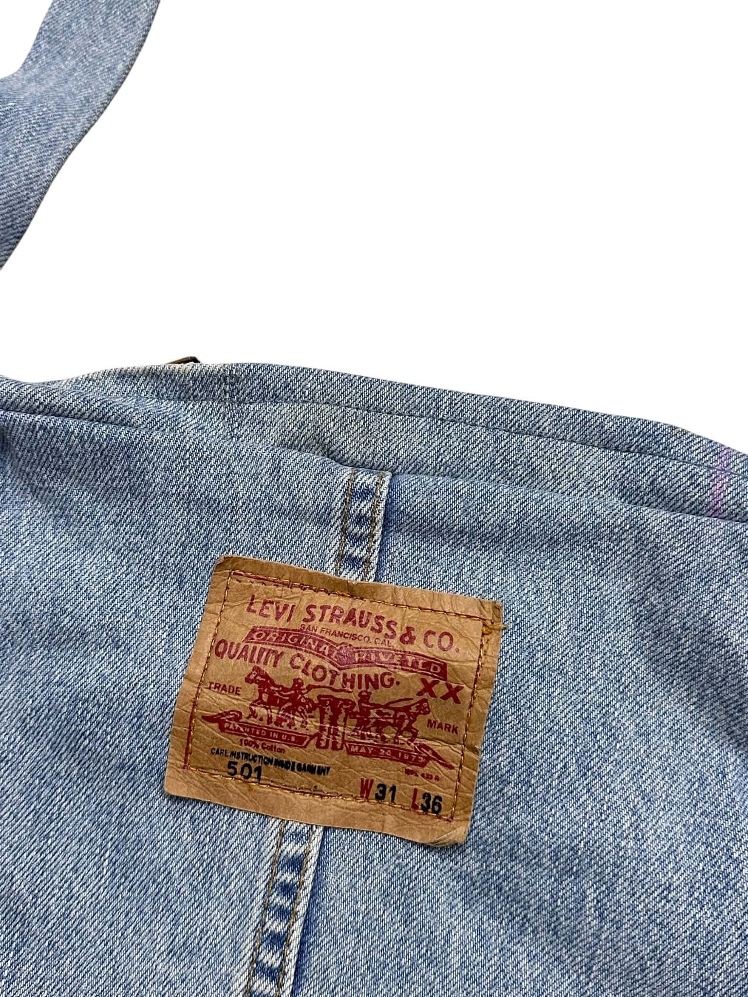 Handmade Levi's Denim Shoulder Bag (One Size)