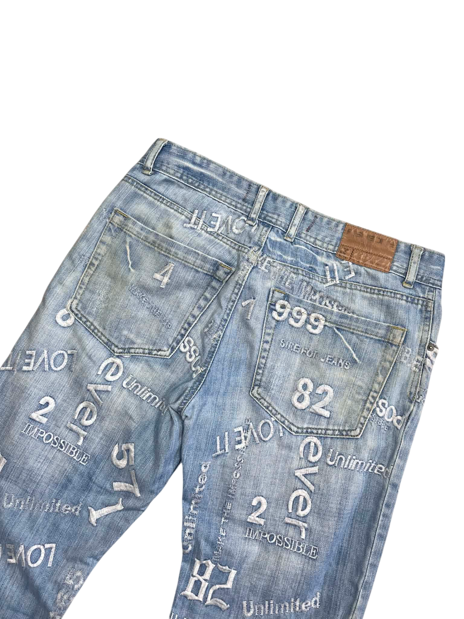 PRINT JEANS DENIM JEANS (M)