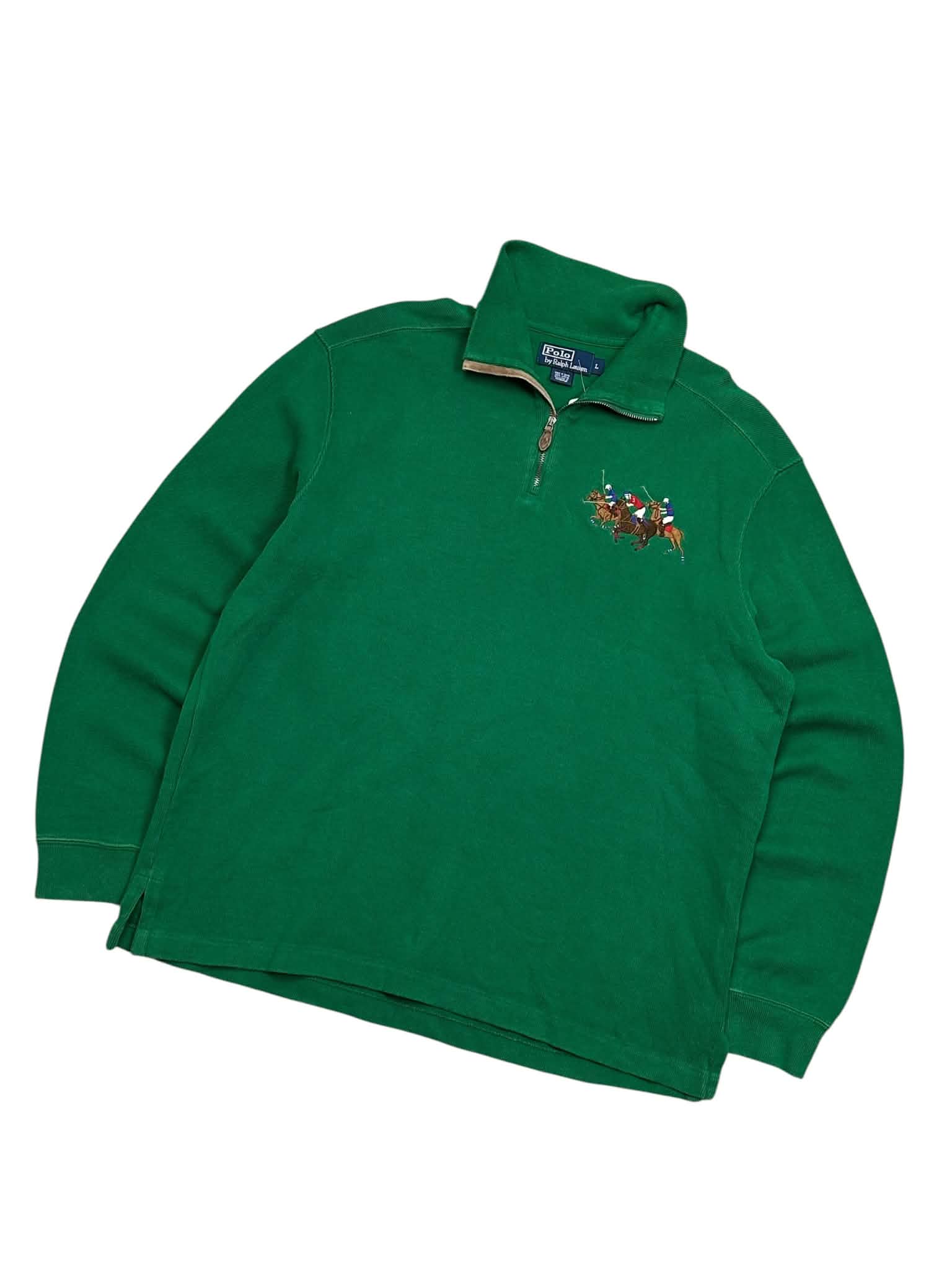 Polo Ralph Lauren Triple Pony 1/4 Quarter Zip Up (L)