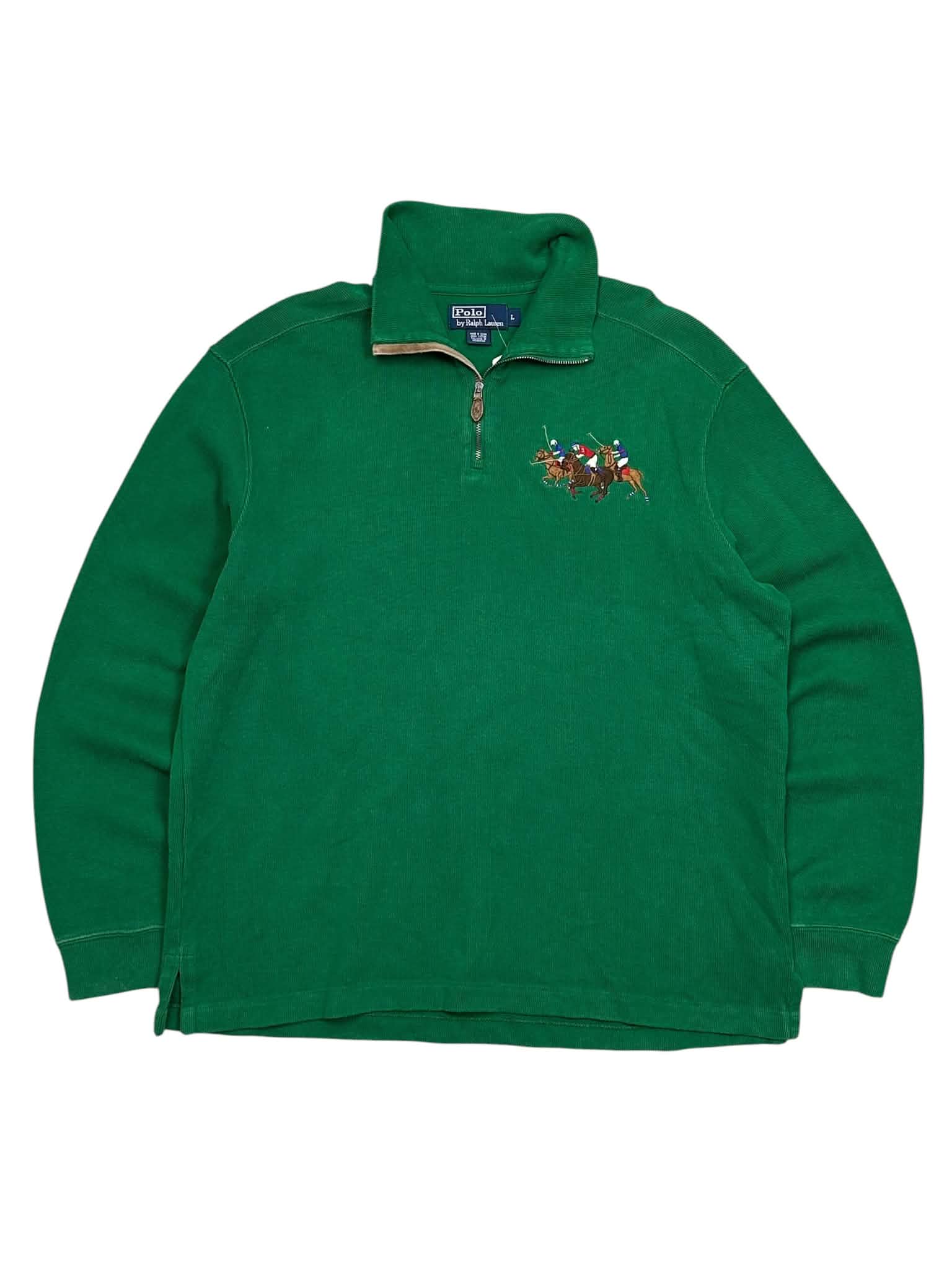 Polo Ralph Lauren Triple Pony 1/4 Quarter Zip Up (L)