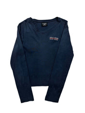 Vintage Polo Jeans Ralph Lauren Navy Long Sleeve (Women M)