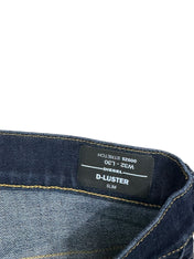 Candy Streetwear Diesel D-Luster sötétkék sztreccs slim farmernadrág belső címkéje méretjelöléssel