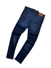 Candy Streetwear sötétkék Diesel D-Luster slim fit férfi farmernadrág hátsó nézet bőrcímkével