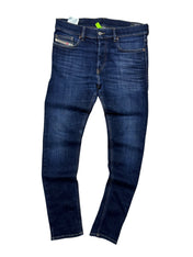 Candy Streetwear sötétkék Diesel D-Luster slim fit férfi farmernadrág rugalmas pamut anyagból