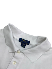 Candy Streetwear fehér Polo Ralph Lauren férfi galléros póló, klasszikus pamut anyagból, részletgazdag nyakkivágással
