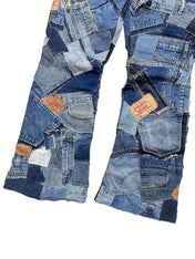 Custom Levi's Patchwork Jeans (M-L)