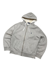 Polo Ralph Lauren Grey Full Zip Up Hoodie (L)