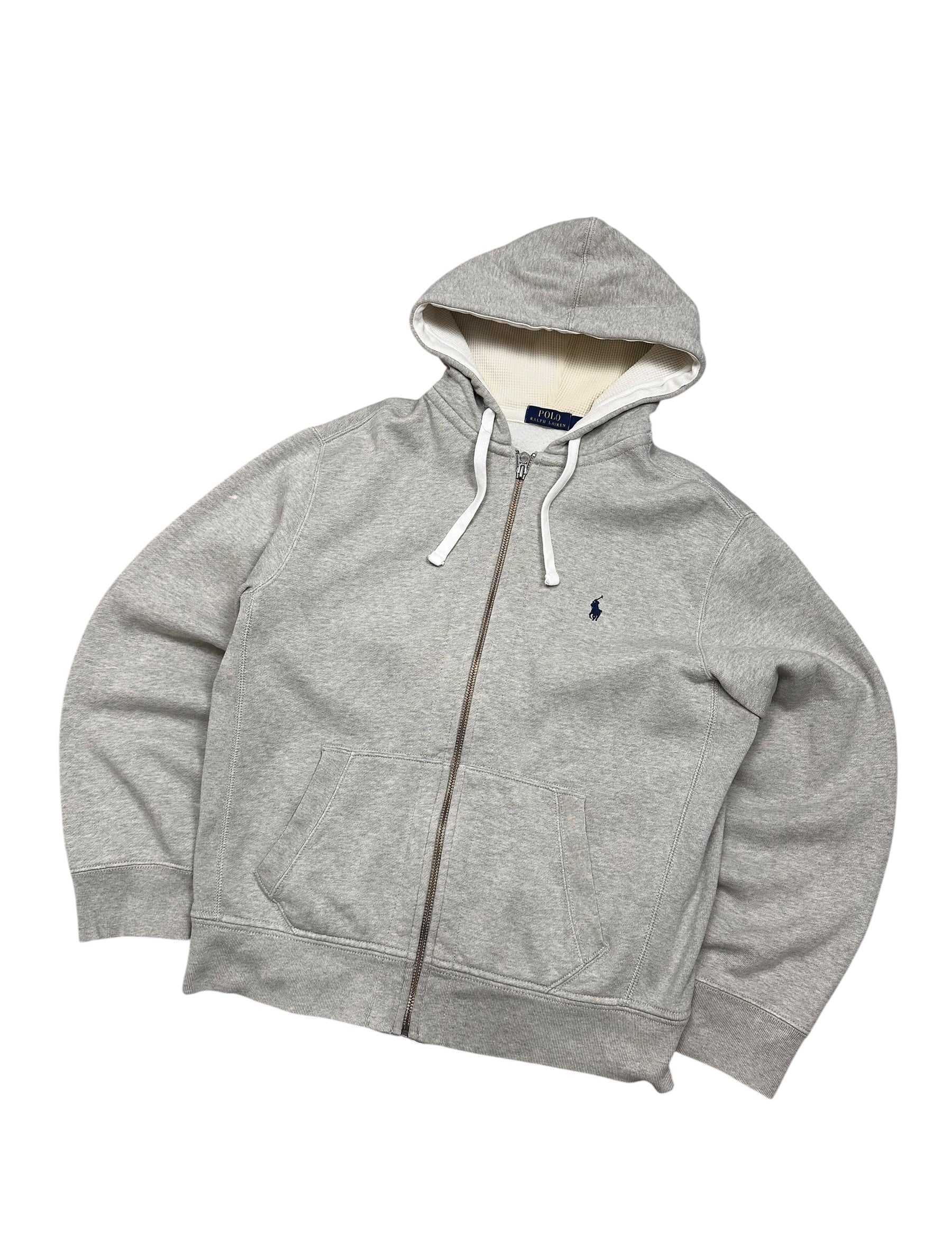 Polo Ralph Lauren Grey Full Zip Up Hoodie (L)